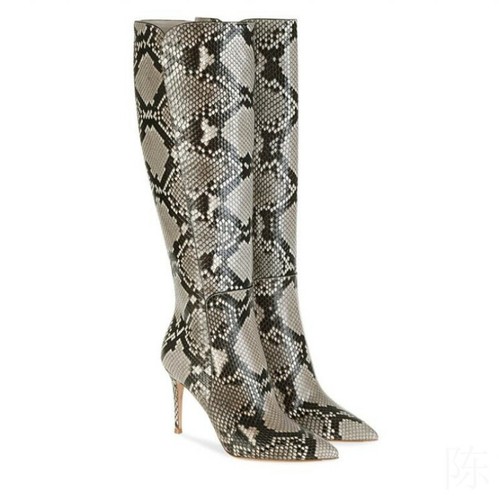 snakeskin boots women